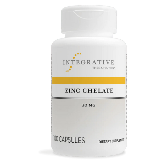 Zinc Chelate 30mg 100ct - Integrative Therapeutics
