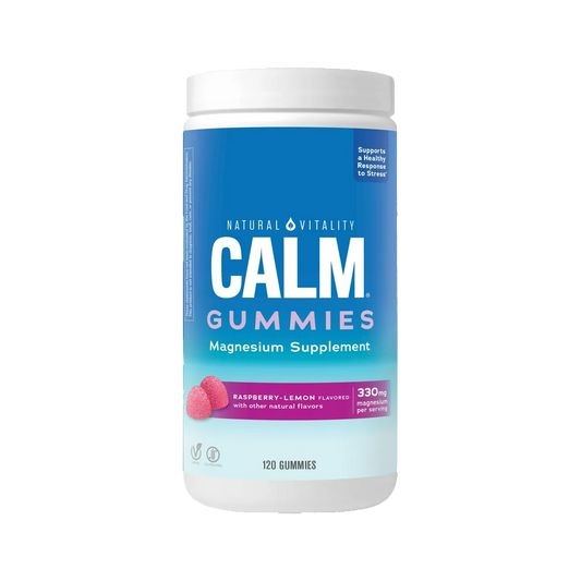 Calm Gummies - Raspberry Lemon 120 Gummies - Natural Vitality