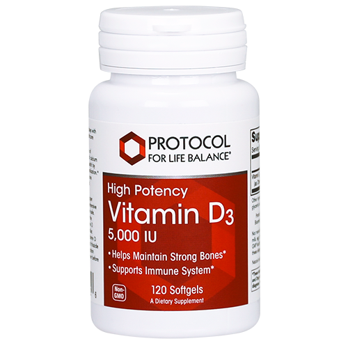 Vitamin D3 5,000IU 120 ct - Protocol for Life