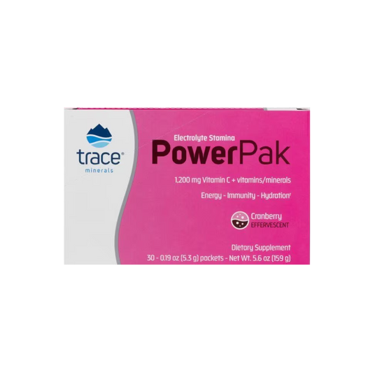 Trace Minerals Research Power Pak Electrolyte Cranberry 30 pkts
