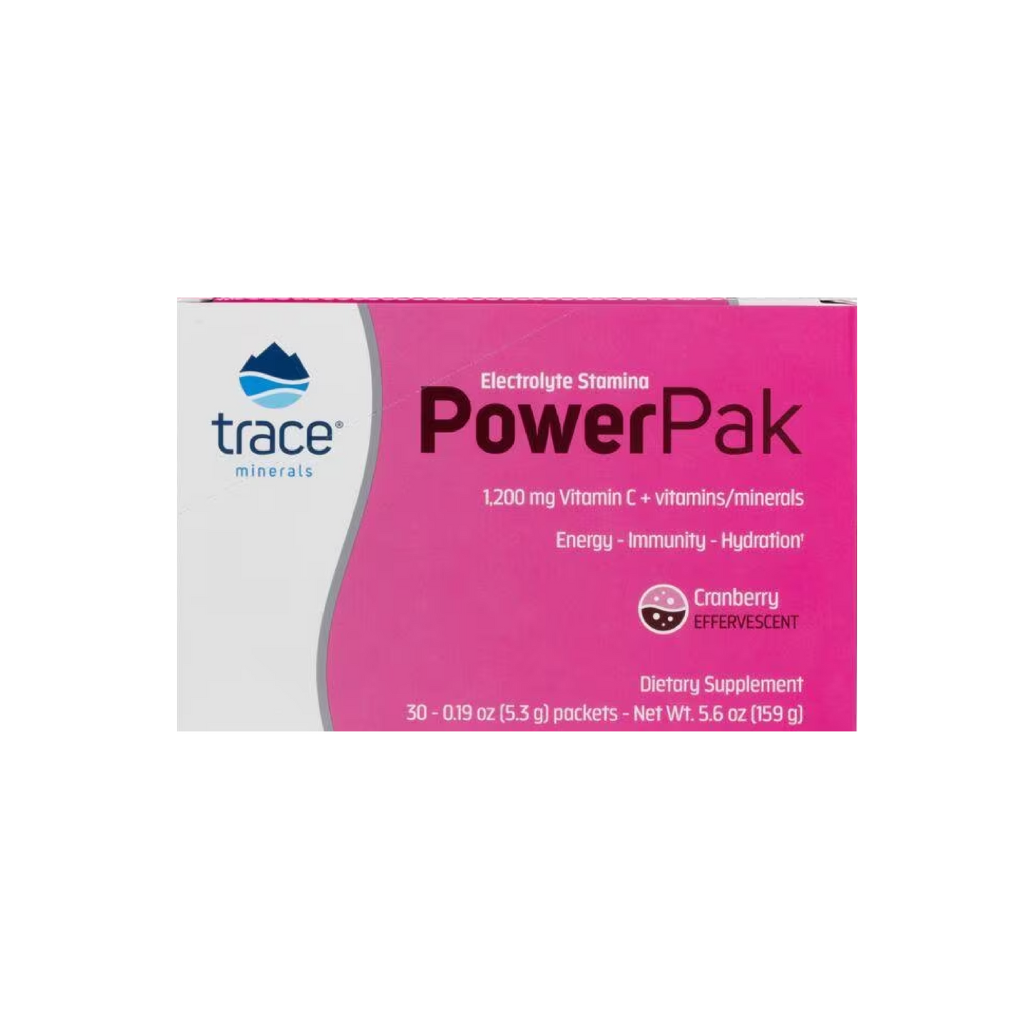 Trace Minerals Research Power Pak Electrolyte Cranberry 30 pkts