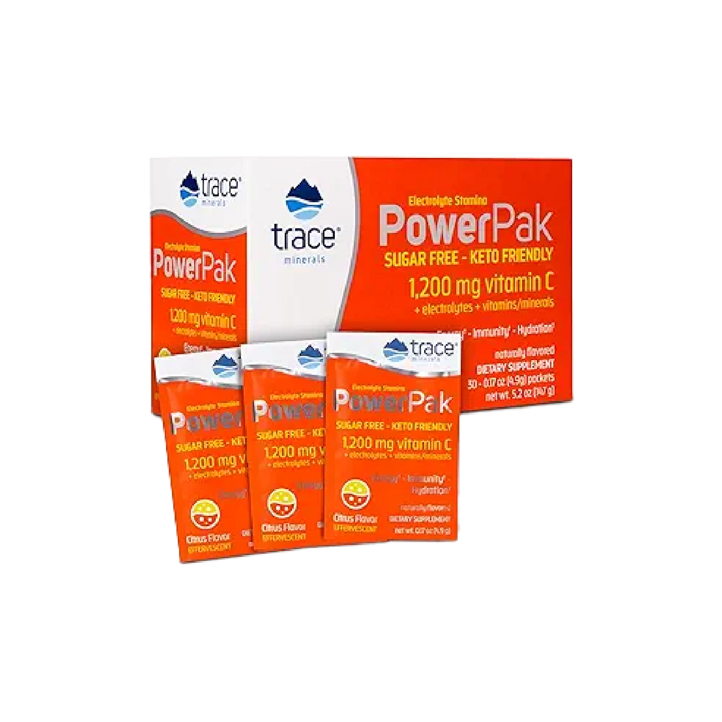 Trace Minerals Research Power Pak Sugar Free Elect Stam 30 pckts